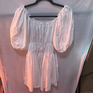 Elegant White Off-Shoulder Dress